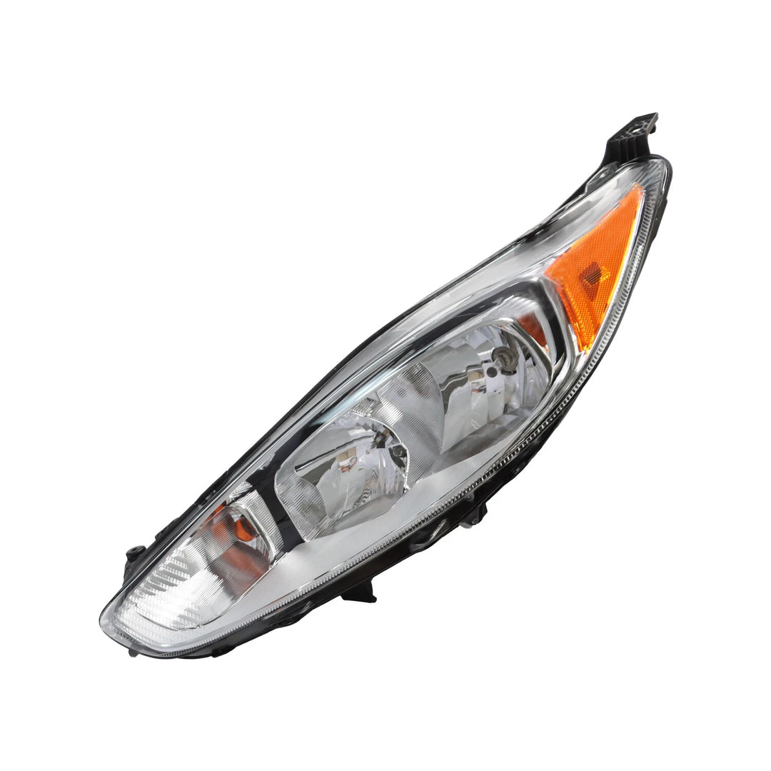 Halogen Headlight Pair with Bulbs for 2014-2019 Ford Fiesta D2BZ13008C