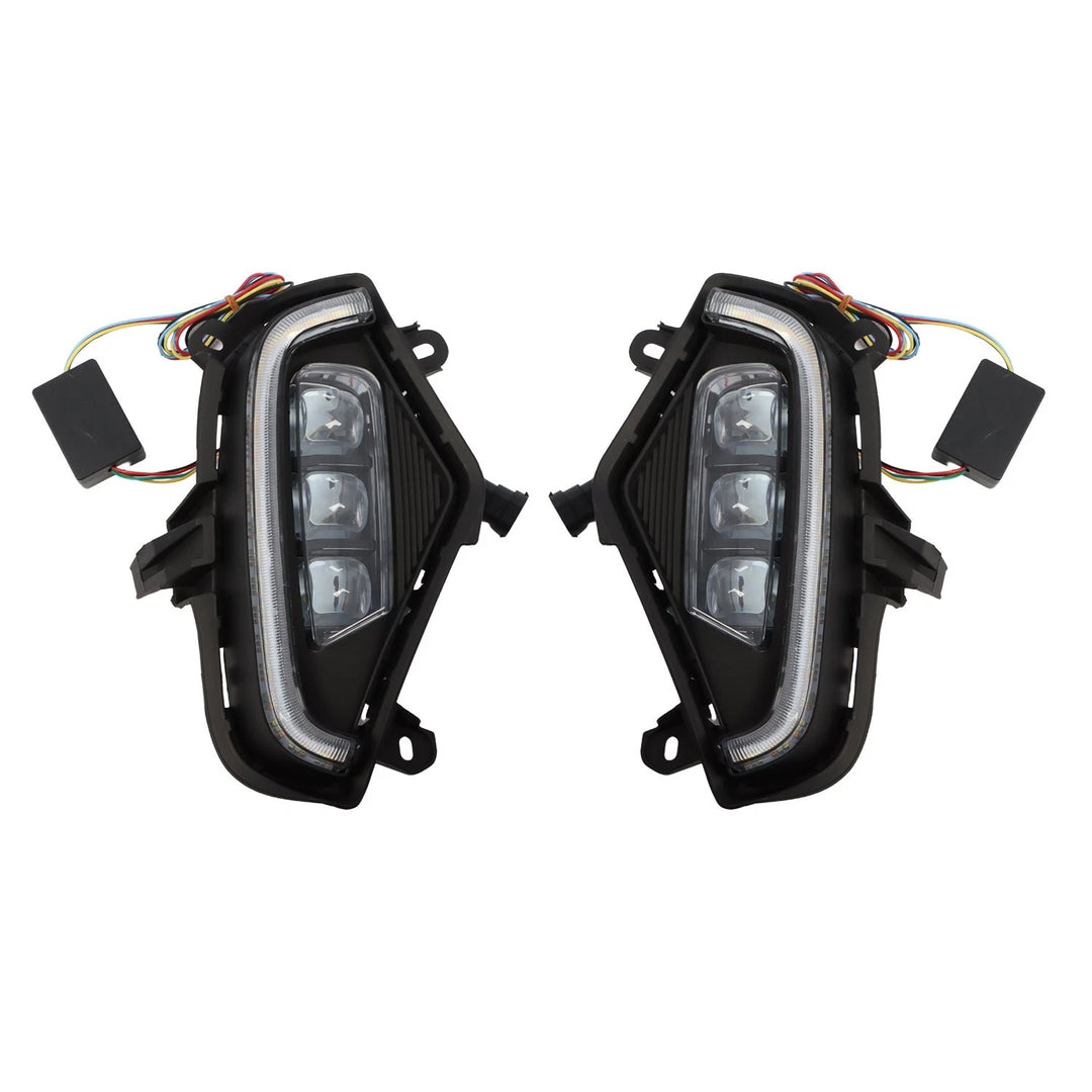 Front LED Fog Light Pair with Turn Signal for 2019-2025 Toyota RAV4