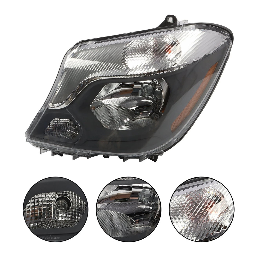 Halogen Headlight Pair for 2014-2018 Mercedes-Benz Sprinter 2500 3500 - product view 3