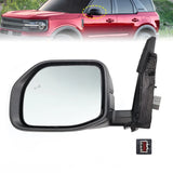 Left Heated Power Mirror with Blind Spot for 2021-2024 Ford Bronco Sport - product view 1