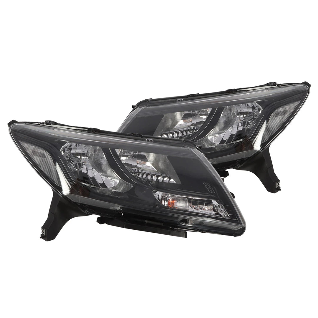 Projector Headlight Pair for 2013-2016 Nissan Pathfinder Black - view 1