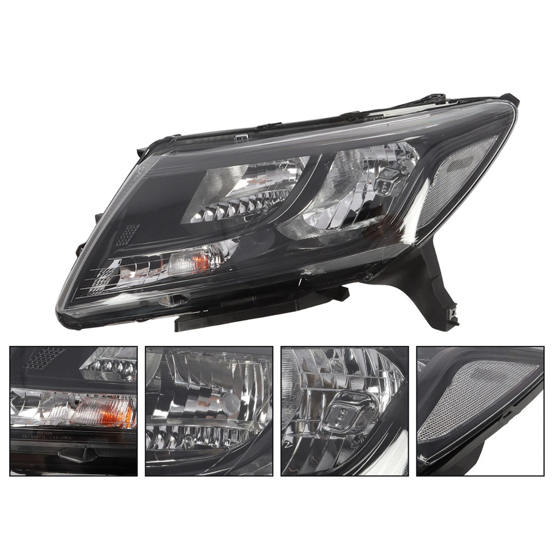 Projector Headlight Pair for 2013-2016 Nissan Pathfinder Black - view 2