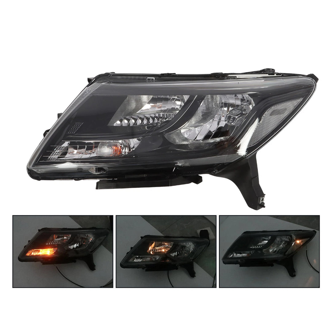 Projector Headlight Pair for 2013-2016 Nissan Pathfinder Black - view 3