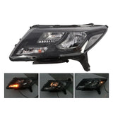 Projector Headlight Pair for 2013-2016 Nissan Pathfinder Black - view 3