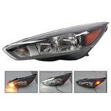 Headlight Pair with LED DRL for 2015-2018 Ford Focus Black - view 1