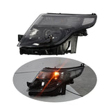 Projector Headlight Pair for 2011-2015 Ford Explorer Black - view 1