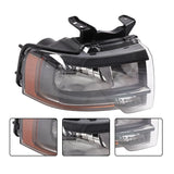 Halogen Headlight Pair for 2015-2017 Ford Expedition Black - view 1