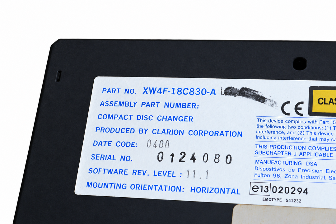 CD CHANGER PLAYER for JAGUAR LINCOLN LS 6 CLARION 2000 2001 2002 XW4F-18C830-A — product image 04