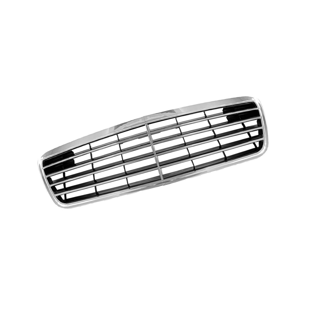 Chrome and Black Front Grille for 2000-2002 Mercedes-Benz E320 E430 W210