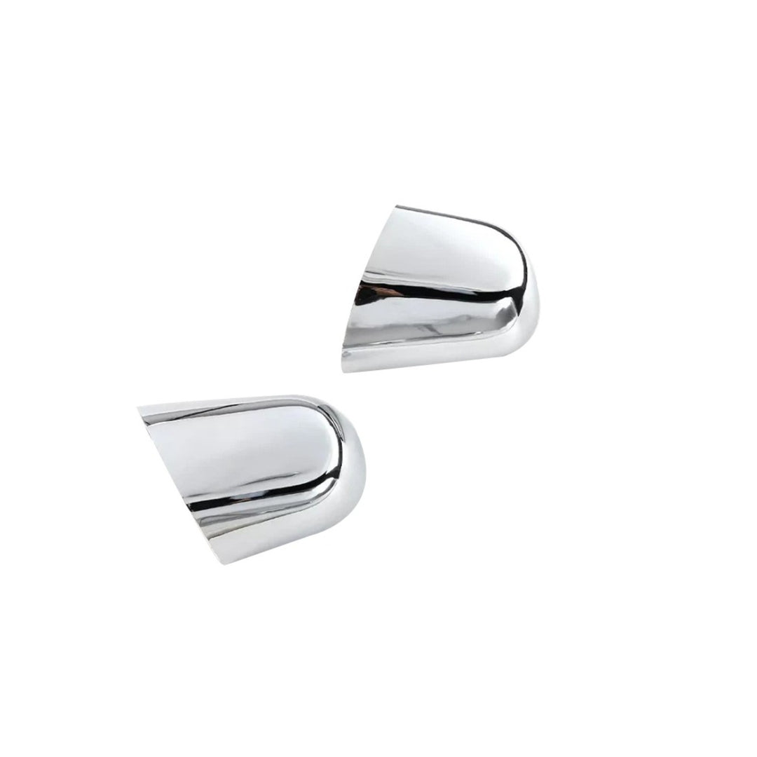 Chrome Door Mirror Base Trim Covers for 2018-2025 Jeep Gladiator JT and Wrangler JL