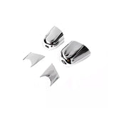 Chrome Door Mirror Base Trim Covers for 2018-2025 Jeep Gladiator JT and Wrangler JL