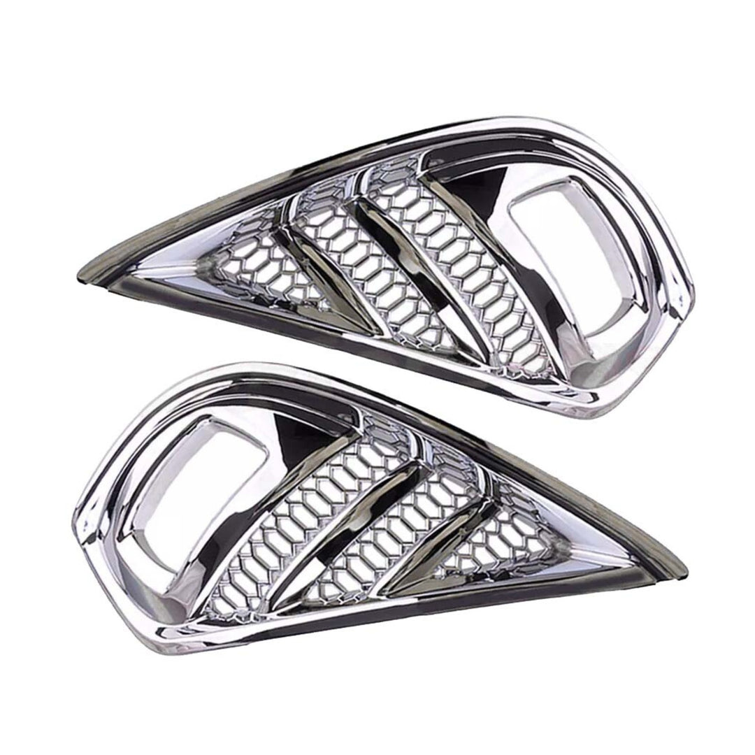 Chrome Front Fog Light Bezel Trim Pair for 2020-2022 Toyota Highlander