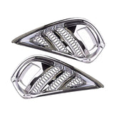 Chrome Front Fog Light Bezel Trim Pair for 2020-2022 Toyota Highlander