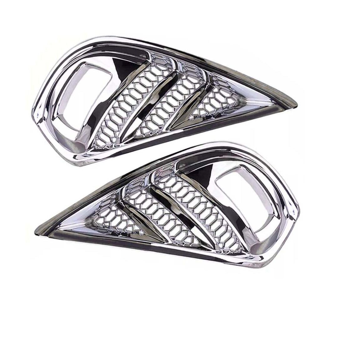 Chrome Front Fog Light Bezel Trim Pair for 2020-2022 Toyota Highlander