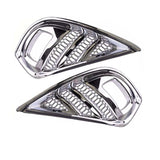 Chrome Front Fog Light Bezel Trim Pair for 2020-2022 Toyota Highlander