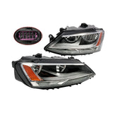 Chrome Headlights for 2011-2018 Volkswagen Jetta Front Headlamp Replacement Pair 5C7941005 5C7941006 5C7941006J – product image 3