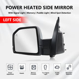 Chrome Left View Mirror Assembly BSD Camera Puddle Lamp For Ford F150 2015-2020 FL3Z17683PC – product image 8