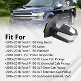 Chrome Left View Mirror Assembly BSD Camera Puddle Lamp For Ford F150 2015-2020 FL3Z17683PC – product image 12