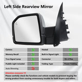 Chrome Left View Mirror Assembly BSD Camera Puddle Lamp For Ford F150 2015-2020 FL3Z17683PC – product image 14