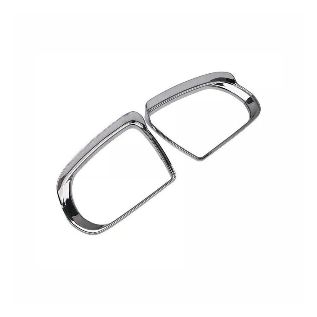 Chrome Mirror Rain Guard Trim Pair for 2017-2025 Jeep Compass