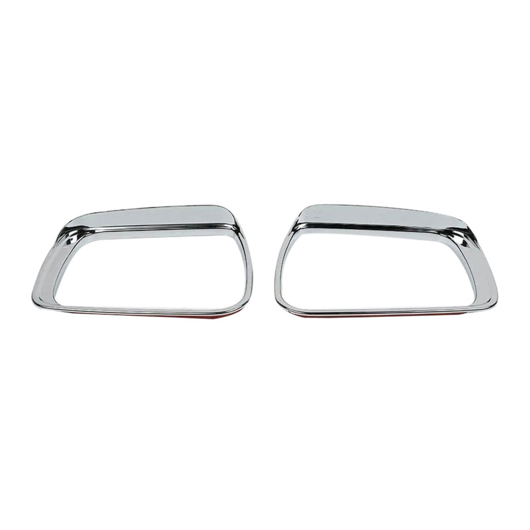 Chrome Mirror Rain Guard Trim Pair for 2019-2022 Ram 1500