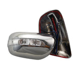 Chrome Side Mirror Cover Pair with LED Signal for 2009-2013 Toyota Corolla