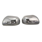 Chrome Side Mirror Cover Pair with LED Signal for 2009-2013 Toyota Corolla