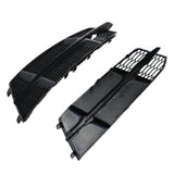 Front Fog Light Grille Set for 2016-2018 Audi A6 S6 S-Line Black