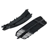 Front Fog Light Grille Set for 2016-2018 Audi A6 S6 S-Line Black