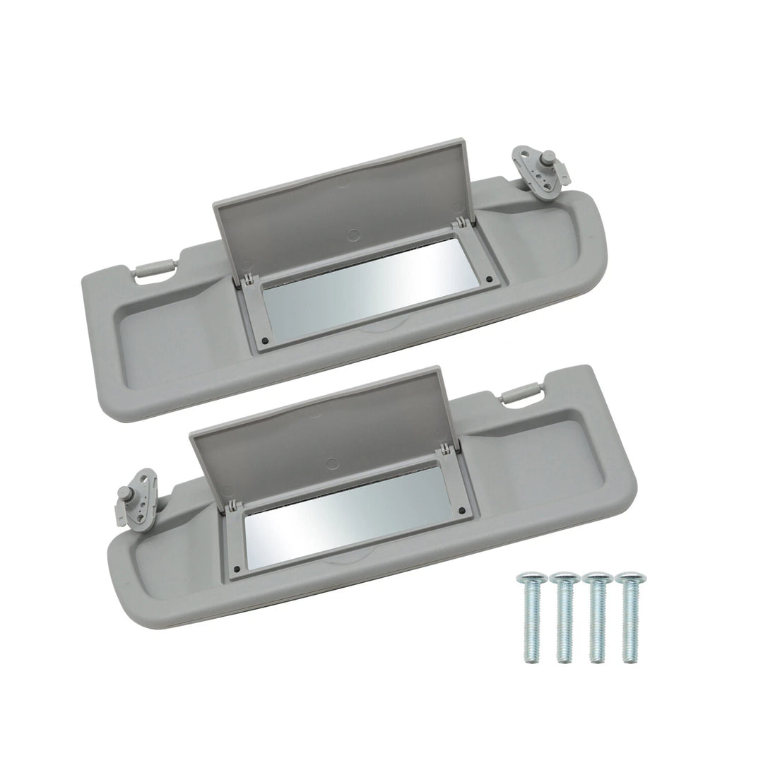 Sun Visor Cover Pair for 2006-2011 Honda Civic Light Gray