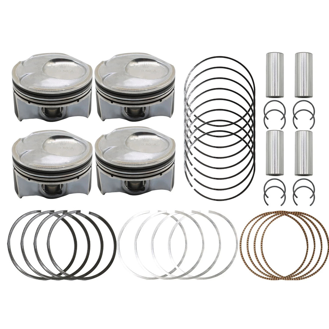 Piston and Ring Kit for 2014-2018 Hyundai Kia 2.0L +0.50mm 4-Piece