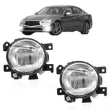 Front Fog Light Pair for 2014-2020 Infiniti Q50 Q60 Q70 QX60 QX80 - view 6