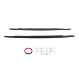 Gloss Black Side Skirt Extension Pair for 2017-2023 BMW 5 Series G30 G31 - product view 2