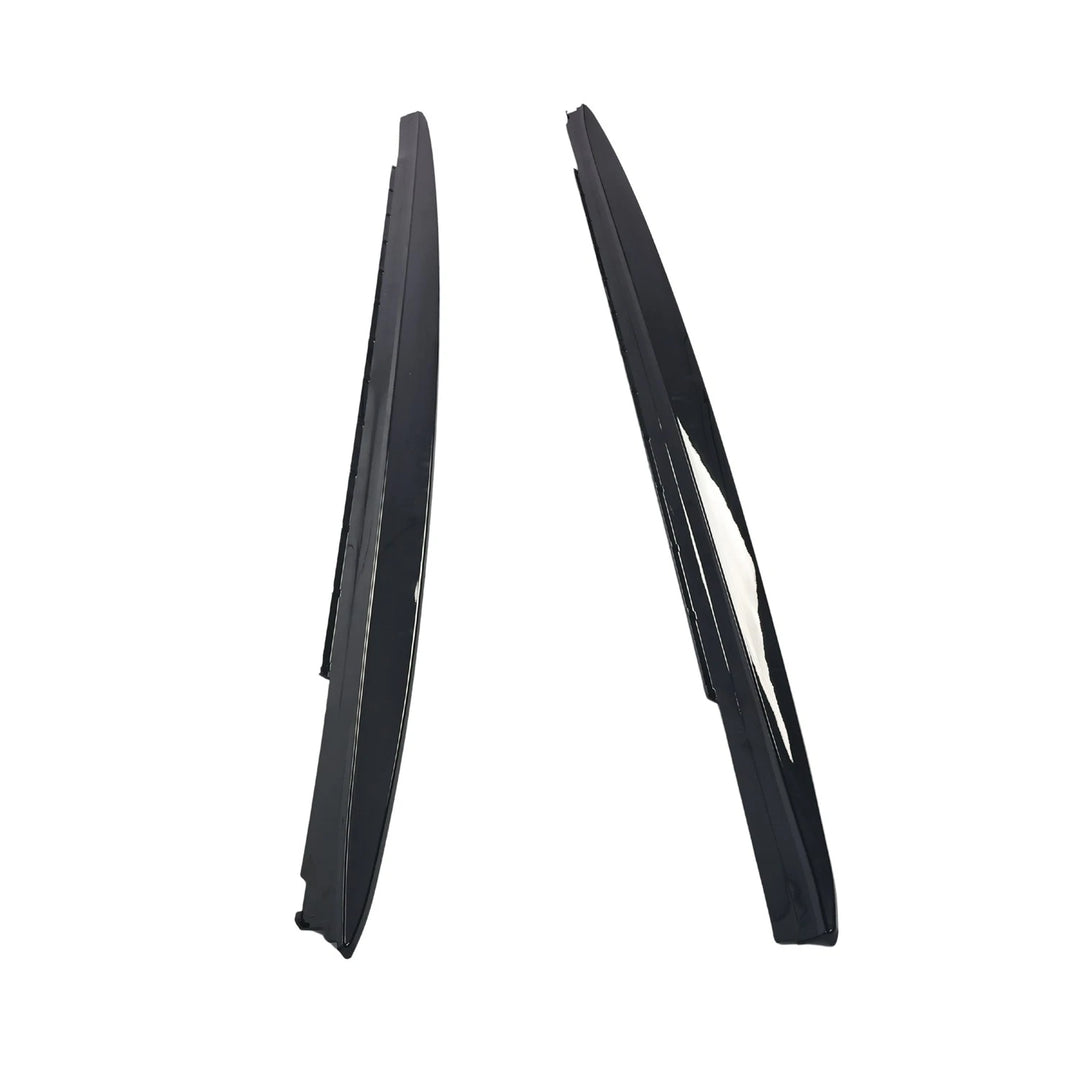 Gloss Black Side Skirt Extension Pair for 2017-2023 BMW 5 Series G30 G31 - product view 3