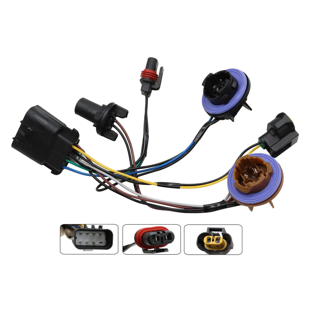 Headlight Wiring Harness Pair for 2007-2014 Chevrolet Tahoe Suburban 15950809 - view 2