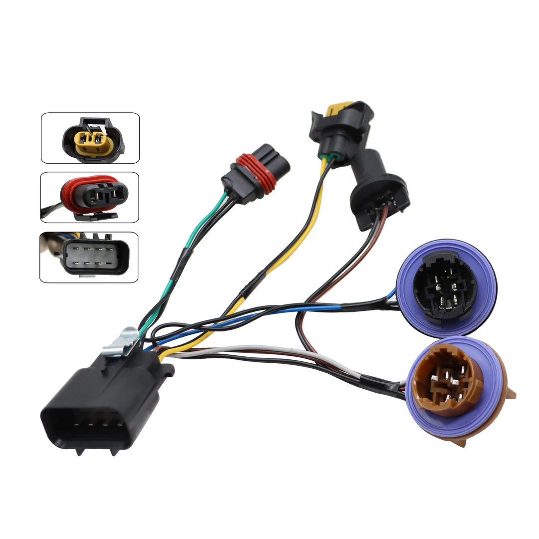 Headlight Wiring Harness Pair for 2007-2014 Chevrolet Tahoe Suburban 15950809 - view 3