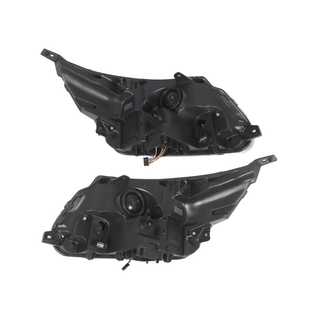 Black LED Headlight Pair for 2016-2019 Ford Explorer Sport Limited XLT Platinum - view 4