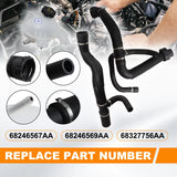 Coolant Reservoir Radiator & Upper Lower Hose Kit for 2015-2021 Jeep Renegade 68246940AA – product image 16