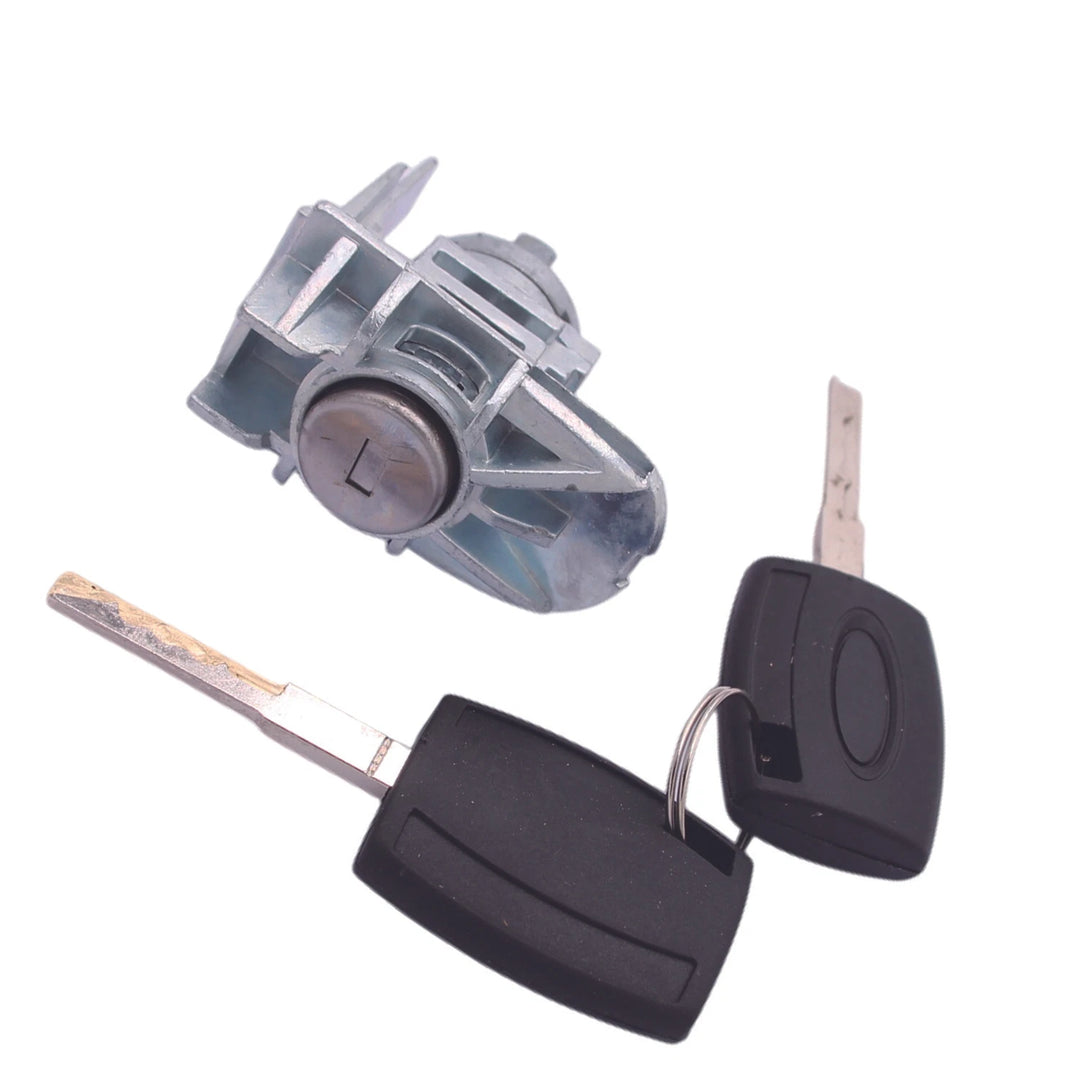 Front left door lock cylinder with two mechanical keys, view 1