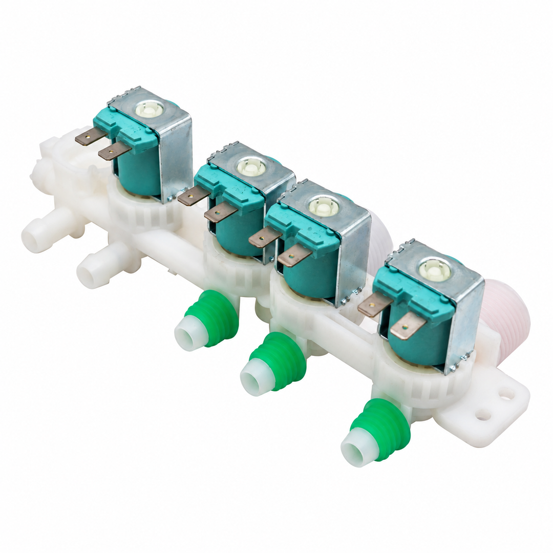 Four-solenoid washer water inlet valve replacing Samsung DC97-15459H