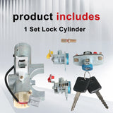 Door Lock Cylinders & Ignition Switch with Keys for 2007-2012 Nissan Versa – product image 2