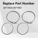 DPF DOC Filter Clamp & Gasket Kit for Cummins ISX Engine 2871453 2871863 – product image 4