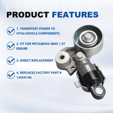 Drive Belt Tensioner Assembly with Pulley for 2018-2023 Mitsubishi Eclipse Cross 1345A146 – product image 8