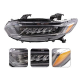 Driver Left Side Headlight For 2018/19/20-2021 Honda Accord Sedan LED DRL Chrome – product image