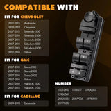 Driver Side Power Window Switch for 2007-2013 Chevrolet Avalanche 20835553 – product image 2