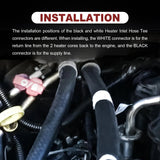 Engine Heater Inlet Hose w/ Tee Connector & Clamp for GMC Yukon XL 1500 22885825 – product image 4