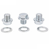 Engine Oil Drain Plug with Washer, 3 Pieces, for Honda and Acura