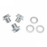 Engine Oil Drain Plug with Washer, 3 Pieces, for Honda and Acura