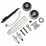 Engine Timing Chain Kit with VVT Sprockets and Solenoids for GM 2.4L Equinox, Terrain, Regal, Verano