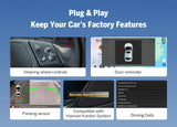 White BMW E46 M3 99-2006 with 9-inch QLED 6+64 Android car radio, screen shows home apps and navigation.